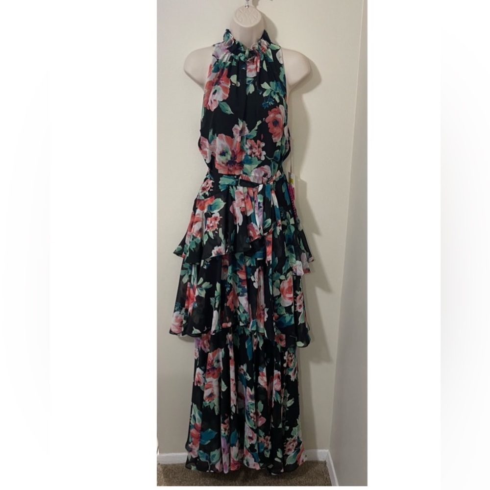 Alex Marie Willow Ruffle Tier Maxi Dress Size 12. NWT